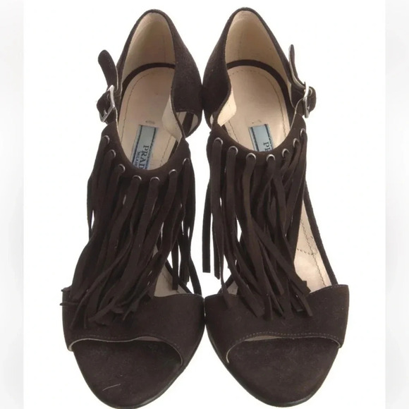 Prada suede heels size 6.5 - Picture 2 of 4